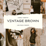 10 پریست لایت روم قدیمی کردن عکس تناژ قهوه ای Vintage Brown Lightroom Presets