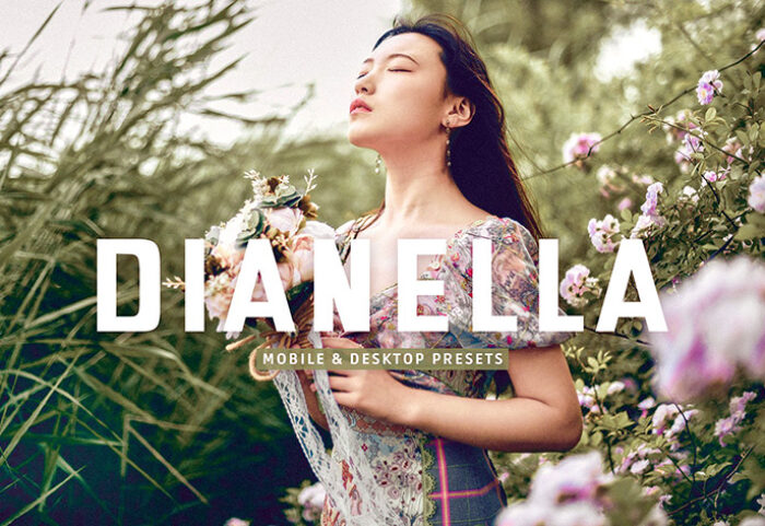 40 پریست لایت روم پرتره فضای باز و پریست کمرا راو و اکشن فتوشاپ Dianella Lightroom Presets