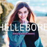 40 پریست لایت روم پرتره و پریست کمرا راو و اکشن فتوشاپ تم آبی بنفش Hellebore Lightroom Presets