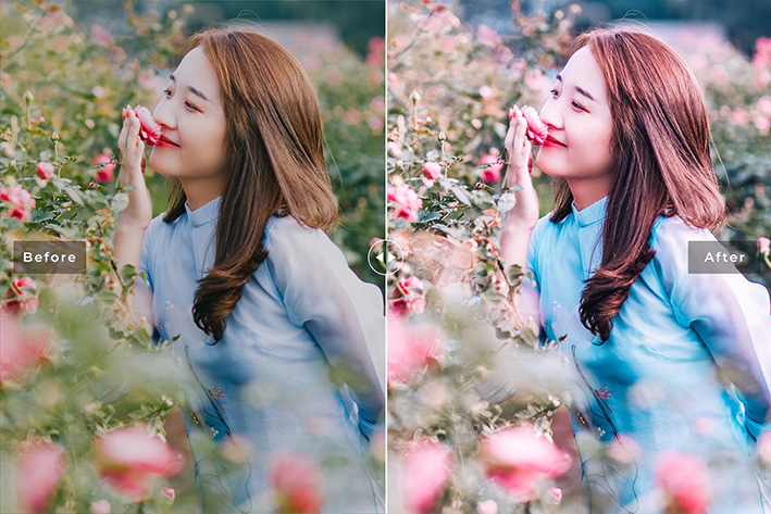 40 پریست لایت روم پرتره و پریست کمرا راو و اکشن فتوشاپ تم بهار Gilliflower Lightroom Presets 40 پریست لایت روم پرتره و پریست کمرا راو و اکشن فتوشاپ تم بهار Gilliflower Lightroom Presets