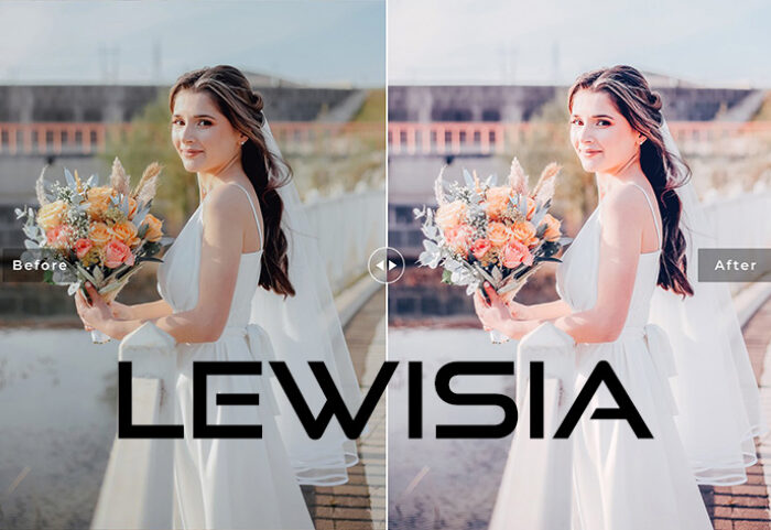 40 پریست لایت روم پرتره و پریست کمرا راو و اکشن فتوشاپ تم فضای باز Lewisia Lightroom Presets