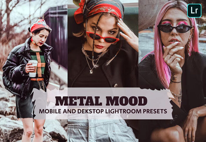 14 پریست لایت روم 2022 حرفه ای تم رنگ فلز Metal Mood Lightroom Presets
