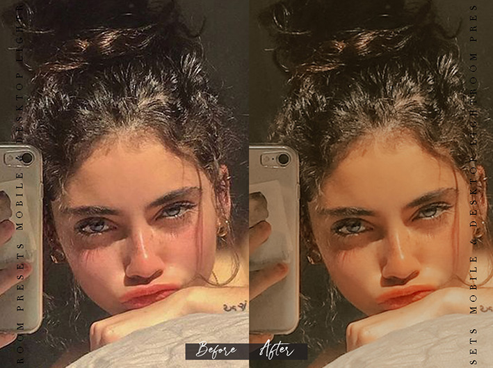 15 پریست لایت روم پرتره 1401 حرفه ای تم غرب طلایی WEST GOLD Lightroom Presets