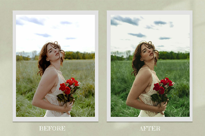 32 پریست لایت روم و اکشن فتوشاپ و لات رنگی تم پرنسس Princess Bride Lightroom Presets