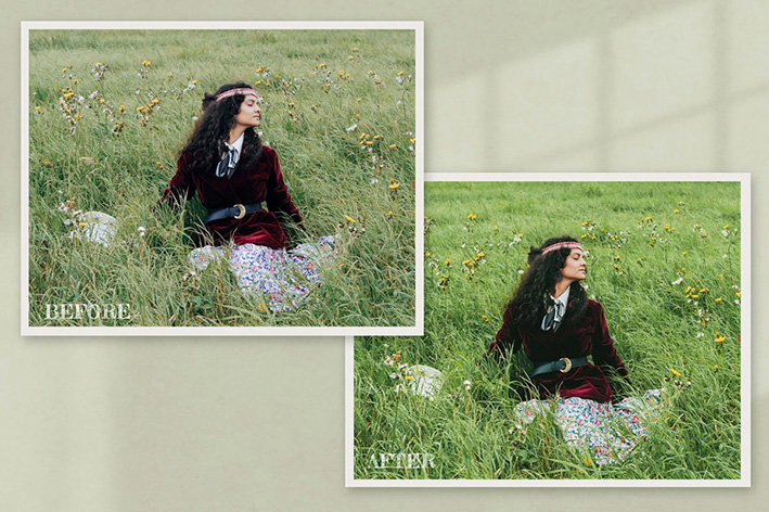 32 پریست لایت روم و اکشن فتوشاپ و لات رنگی تم پرنسس Princess Bride Lightroom Presets