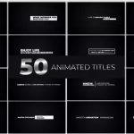 50 تایتل آماده افتر افکت 2022 فوق حرفه ای Animated Titles
