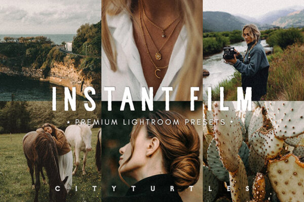 59 پریست لایت روم 2022 حرفه ای تم سینماتیک قدیمی INSTANT FILM Retro Lightroom Presets