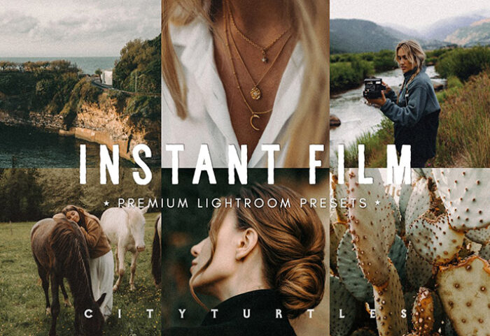 59 پریست لایت روم 2022 حرفه ای تم سینماتیک قدیمی INSTANT FILM Retro Lightroom Presets