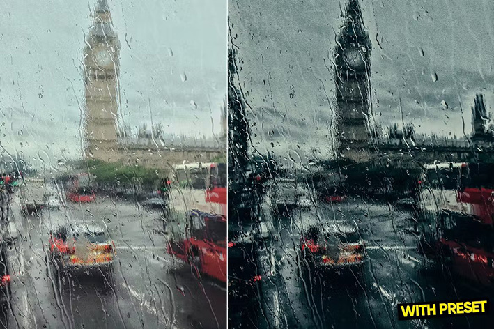 8 پریست لایت روم حرفه ای تم روز بارانی ARTA Rain Day Presets for Lightroom