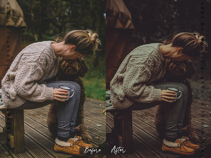 9 پریست لایت روم پرتره 1401 حرفه ای تم تیره DUST FEEL Lightroom Presets 9 پریست لایت روم پرتره 1401 حرفه ای تم تیره DUST FEEL Lightroom Presets