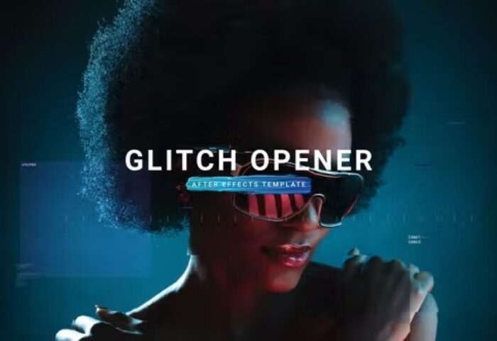 دانلود پروژه آماده افترافکت 2022 با افکت نویز حرفه ای Glitch Opener