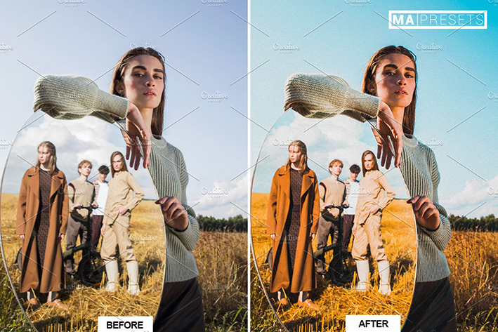 30 پریست لایت روم 2022 تم رنگی فیلم سینمایی CINEMATIC FILM Lightroom Presets