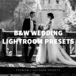 30 پریست لایت روم 2022 فوق حرفه ای تم سیاه و سفید B&W Wedding Lightroom Presets