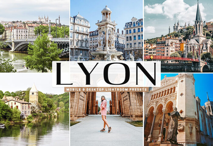 40 پریست لایت روم شهری و پریست کمرا راو و اکشن فتوشاپ Lyon Lightroom Presets