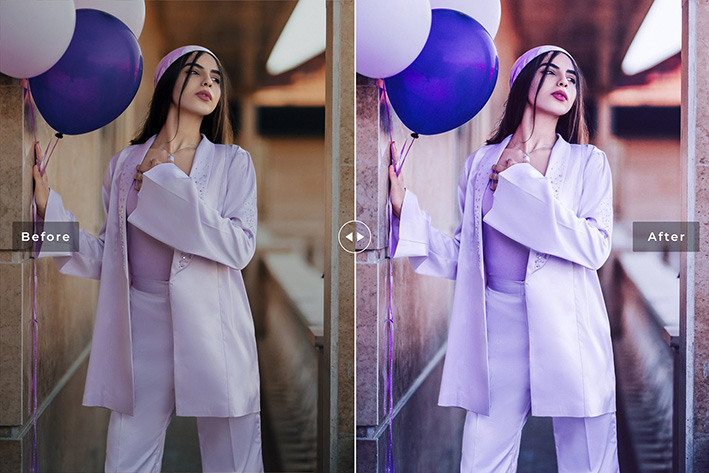 40 پریست لایت روم و پریست کمرا راو و اکشن فتوشاپ تم بنفش Purple Yam Lightroom Presets 40 پریست لایت روم و پریست کمرا راو و اکشن فتوشاپ تم بنفش Purple Yam Lightroom Presets