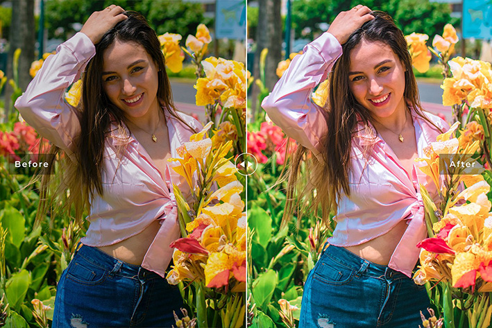 40 پریست لایت روم و پریست کمرا راو و اکشن فتوشاپ تم بهاری Calla Lily Lightroom Presets 40 پریست لایت روم و پریست کمرا راو و اکشن فتوشاپ تم بهاری Calla Lily Lightroom Presets