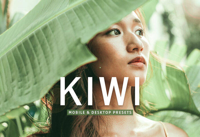 40 پریست لایت روم و پریست کمرا راو و اکشن فتوشاپ تم رنگی کیوی Kiwi Lightroom Presets