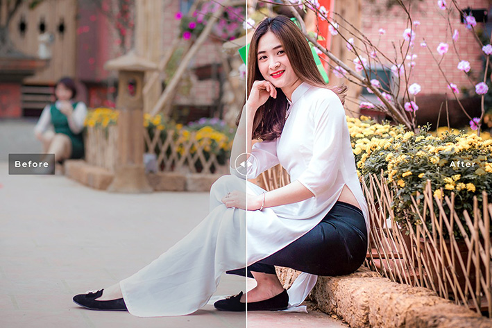 40 پریست لایت روم و پریست کمرا راو و اکشن فتوشاپ تم رنگی گرم Viburnum Lightroom Presets