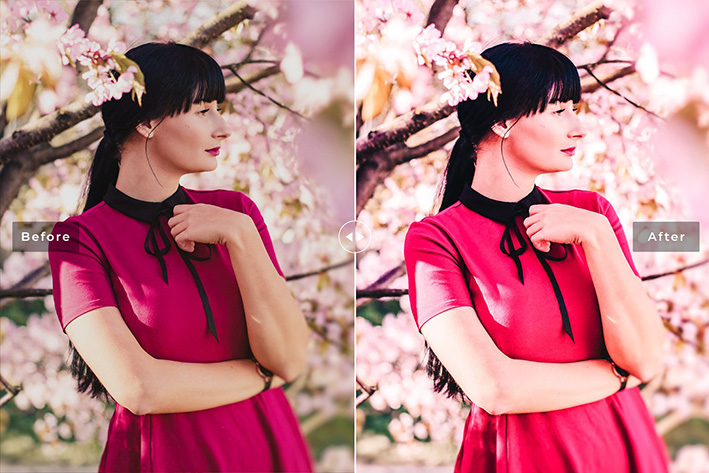 40 پریست لایت روم و پریست کمرا راو و اکشن فتوشاپ تم صورتی Pantone Pink Lightroom Presets 40 پریست لایت روم و پریست کمرا راو و اکشن فتوشاپ تم صورتی Pantone Pink Lightroom Presets
