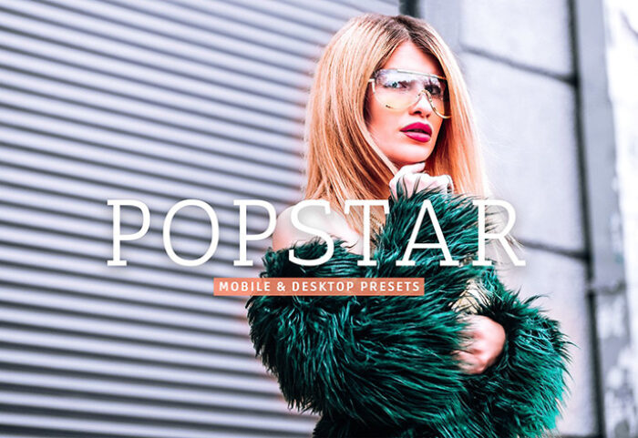 40 پریست لایت روم و پریست کمرا راو و اکشن فتوشاپ تم پاپ استار Popstar Lightroom Presets
