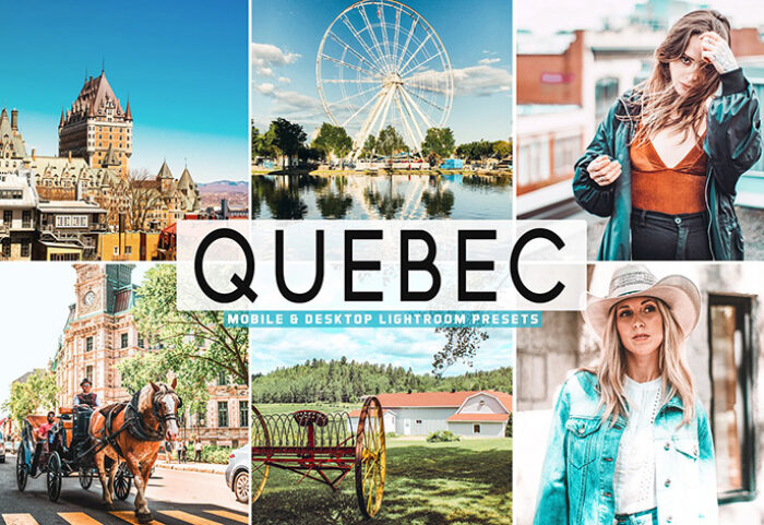 40 پریست لایت روم پرتره و پریست کمرا راو و اکشن فتوشاپ Quebec Lightroom Presets
