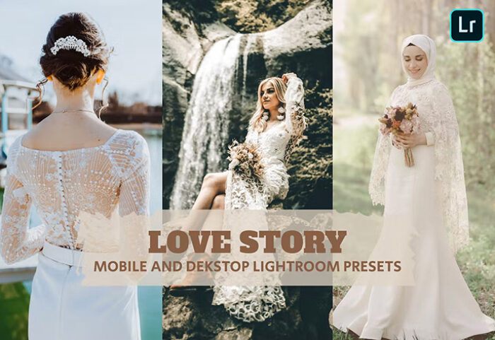 14 پریست لایت روم 2022 حرفه ای عروسی تم قصه عشق Love Story Lightroom Presets