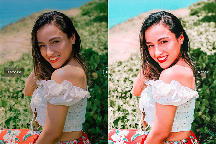 40 پریست لایت روم و پریست کمرا راو و اکشن فتوشاپ تم فضای باز Hackberry Lightroom Presets