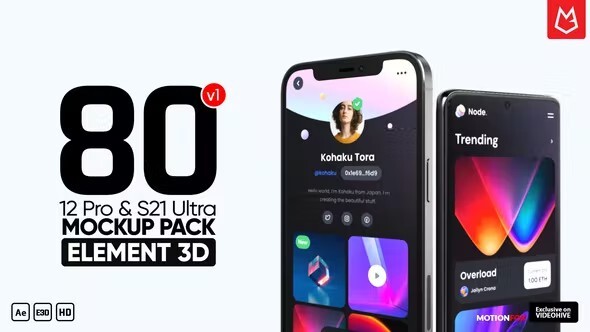 پروژه افتر افکت تبلیغات معرفی موبایل Phone Mockup Pack Phone 12 & S21 Ultra پروژه افتر افکت تبلیغات معرفی موبایل Phone Mockup Pack Phone 12 & S21 Ultra
