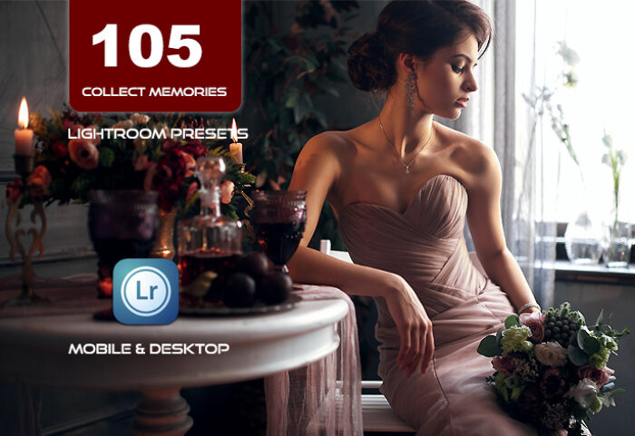 105 پریست لایت روم 2022 حرفه ای تم خاطرات Lightroom Preset Collect Memories