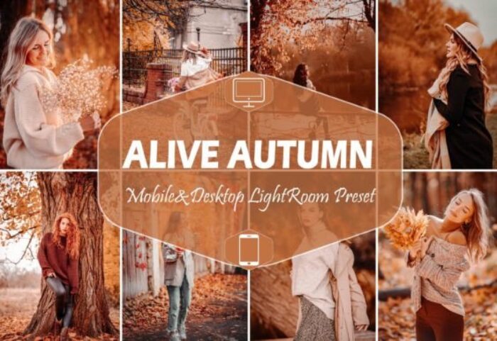 20 پریست لایت روم 2022 حرفه ای تم پاییز سر زنده Alive Autumn Lightroom Presets