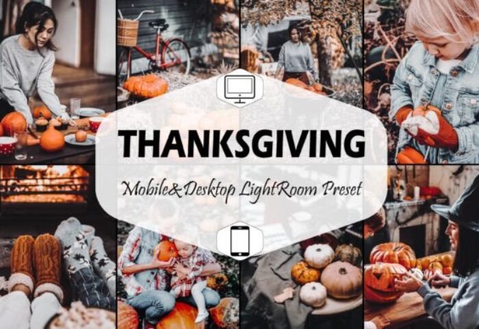 24 پریست لایت روم 2022 حرفه ای سینمایی جشن شکرگزاری Thanksgiving Lightroom Presets