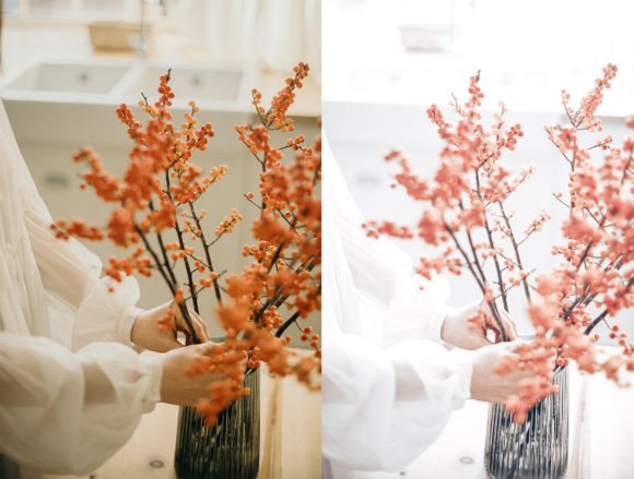 36 پریست لایت روم 2022 حرفه ای تم گلفروشی Lightroom Presets Floristry