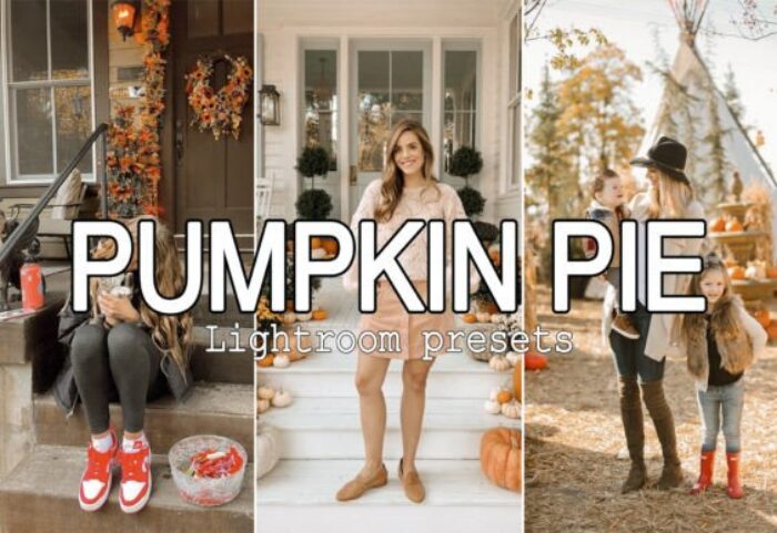 10 پریست لایت روم فوق حرفه ای تم پاییزی کدو تنبل Pumpkin Pie Lightroom Presets