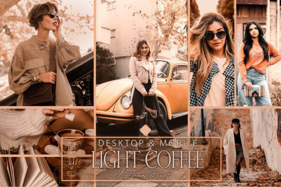32 پریست لایت روم و اکشن فتوشاپ و لات رنگی عکس غذا Yummy Food Lightroom Presets 36 پریست لایت روم فوق حرفه ای تم قهوه ای Light Coffee Lightroom Presets Bright