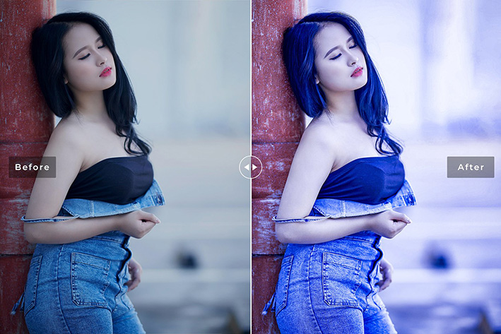 40 پریست لایت روم و پریست کمرا راو و اکشن فتوشاپ تم فضای باز Hackberry Lightroom Presets 40 پریست لایت روم و پریست کمرا راو و اکشن فتوشاپ تم آبی Tanzanite Lightroom Presets