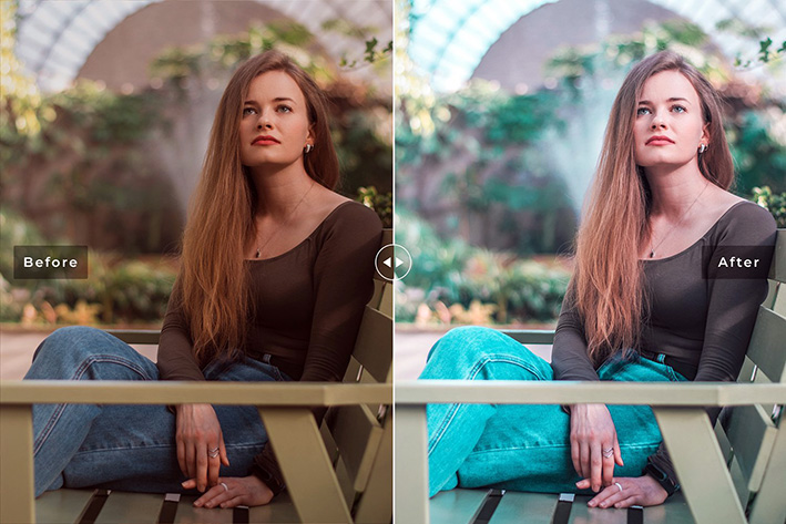 40 پریست لایت روم و پریست کمرا راو و اکشن فتوشاپ تم فضای باز Hackberry Lightroom Presets 40 پریست لایت روم و پریست کمرا راو و اکشن فتوشاپ تم آبی فیروزه ای Blue Topaz Lightroom Presets