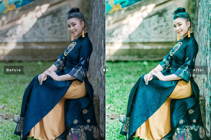 40 پریست لایت روم و پریست کمرا راو و اکشن فتوشاپ تم فضای باز Hackberry Lightroom Presets 40 پریست لایت روم و پریست کمرا راو و اکشن فتوشاپ تم سبز Diopside Lightroom Presets