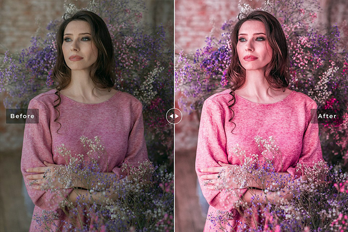 40 پریست لایت روم و پریست کمرا راو و اکشن فتوشاپ تم فضای باز Hackberry Lightroom Presets 40 پریست لایت روم و پریست کمرا راو و اکشن فتوشاپ تم پرتره Bixbite Lightroom Presets