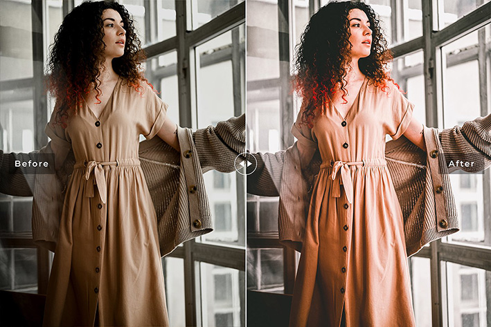 40 پریست لایت روم و پریست کمرا راو و اکشن فتوشاپ تم فضای باز Hackberry Lightroom Presets 40 پریست لایت روم و پریست کمرا راو و اکشن فتوشاپ پرتره تم گرم Deep Taupe Lightroom Presets