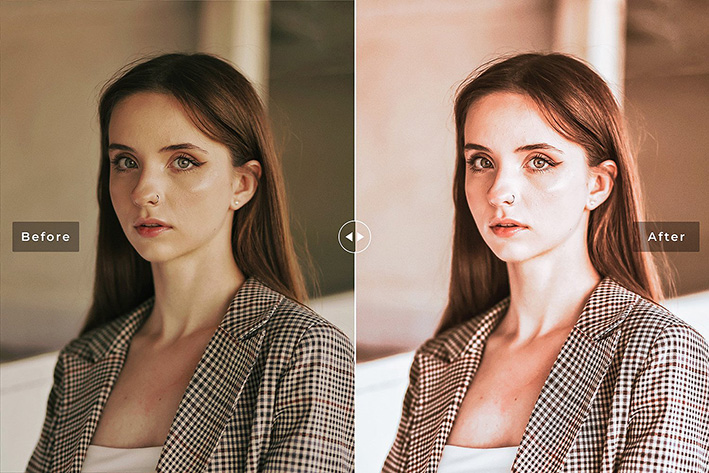 40 پریست لایت روم و پریست کمرا راو و اکشن فتوشاپ پرتره تم گرم Deep Taupe Lightroom Presets