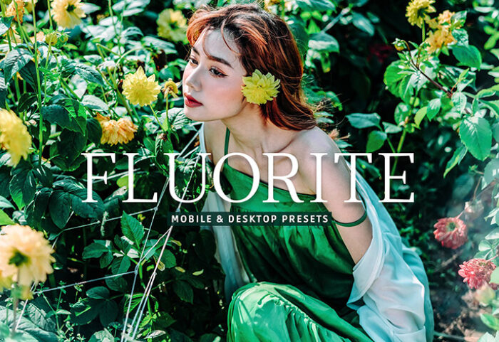 40 پریست لایت روم و پریست کمرا راو و اکشن فتوشاپ پرتره فضای باز Fluorite Lightroom Presets