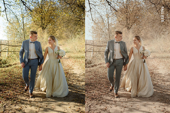 100 پریست لایت روم و لات رنگی عکس عروسی Airy Wedding Lightroom Presets LUTs