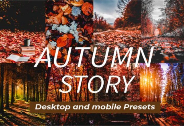 18 پریست لایت روم فوق حرفه ای تم قصه پاییز Autumn Story Lightroom Presets