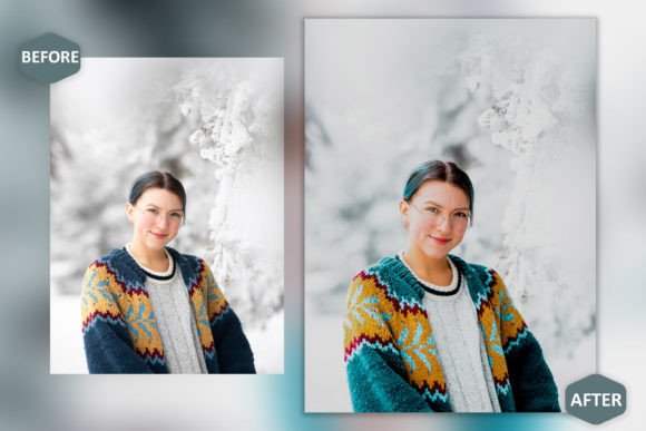 24 پریست لایت روم فوق حرفه ای زمستانی تم اولین برف First Snow Lightroom Presets
