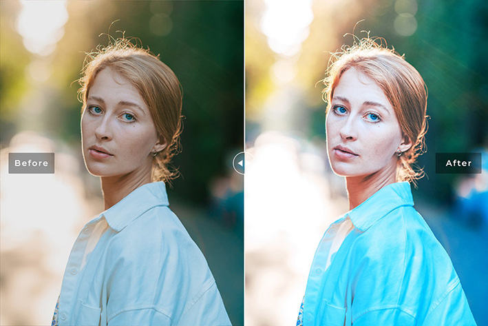 40 پریست لایت روم و پریست کمرا راو و اکشن فتوشاپ پرتره تابستانی Iolite Topaz Lightroom Presets