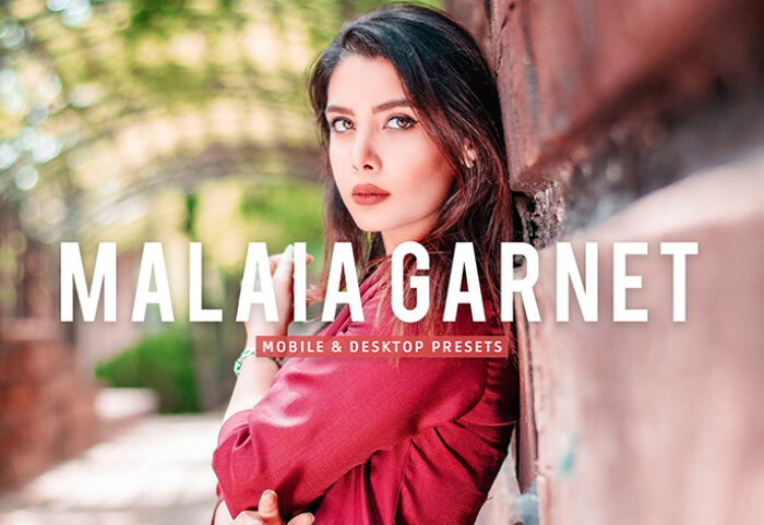 40 پریست لایت روم و پریست کمرا راو و اکشن فتوشاپ پرتره فشن Malaia Garnet Lightroom Presets